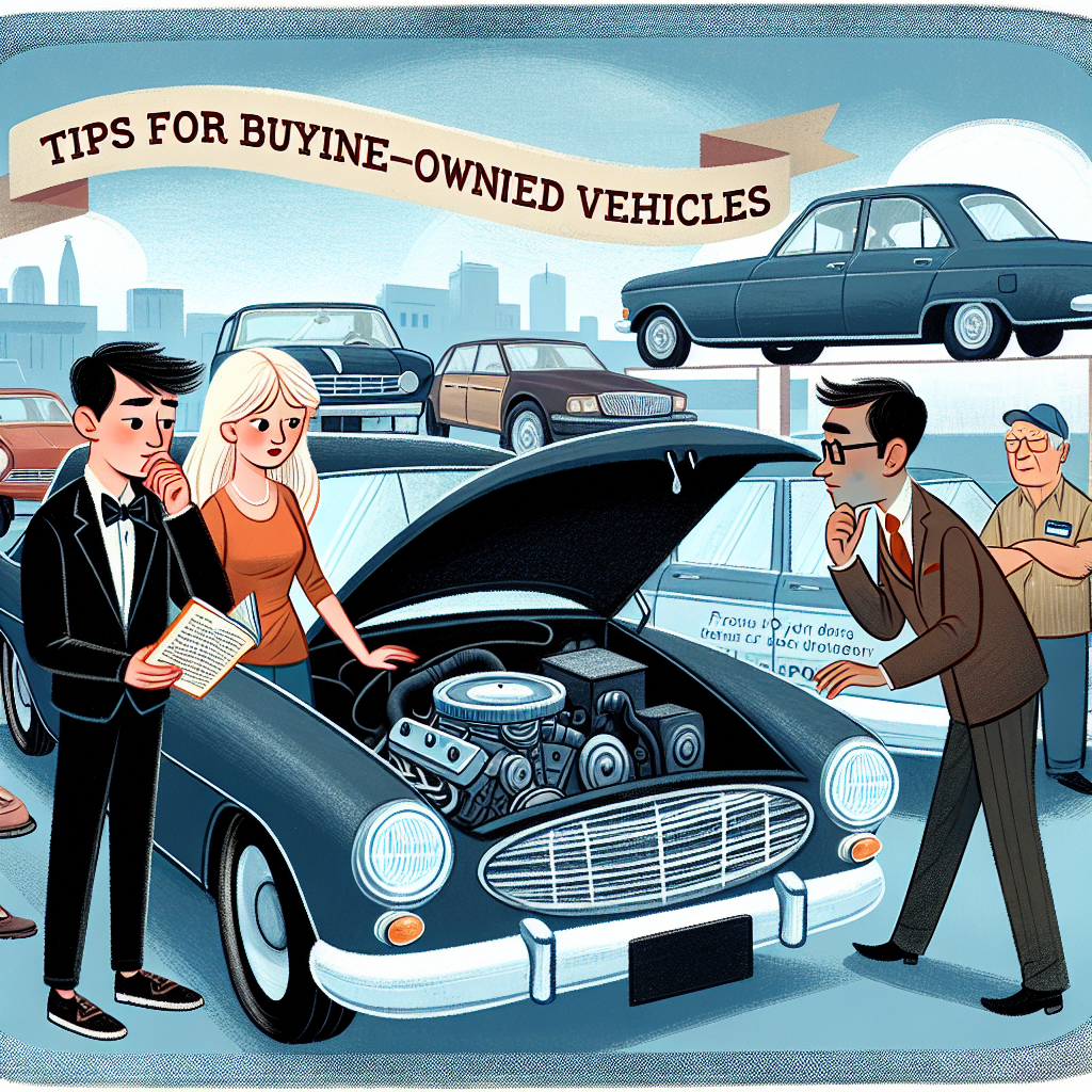Tips for Buying Pre-owned Vehicles
